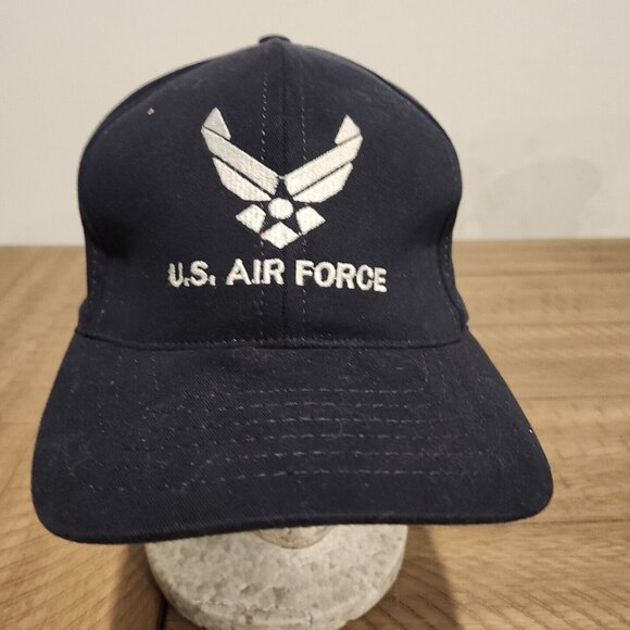 US Air Force Logo Cap Hat Fitted USAF Military American U.S. Armed Forces USA - Picture 1 of 6